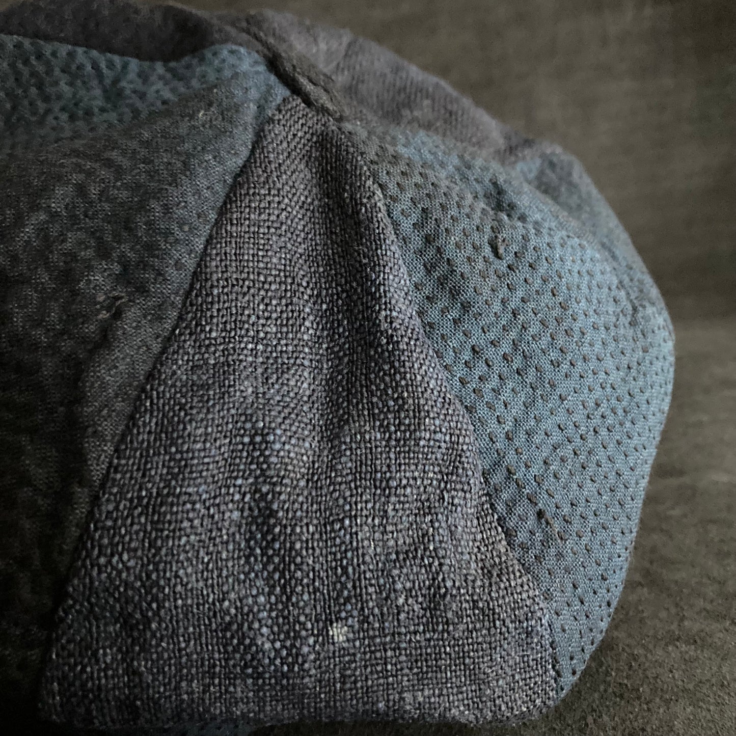 Hand-stitch indigo dyed casquette