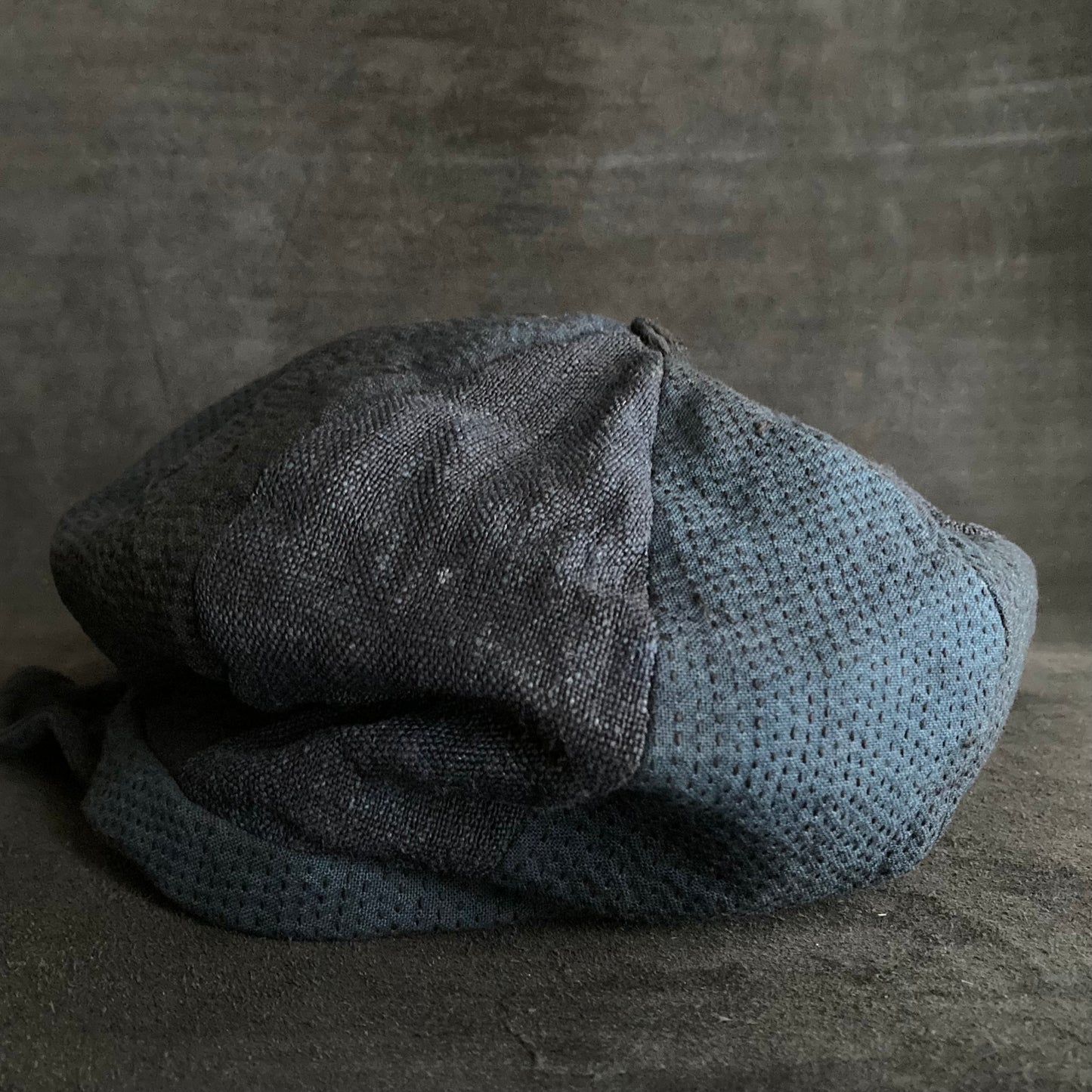 Hand-stitch indigo dyed casquette