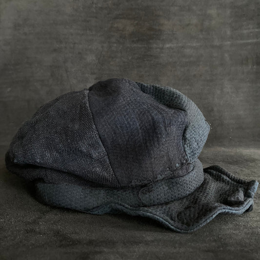 Hand-stitch indigo dyed casquette