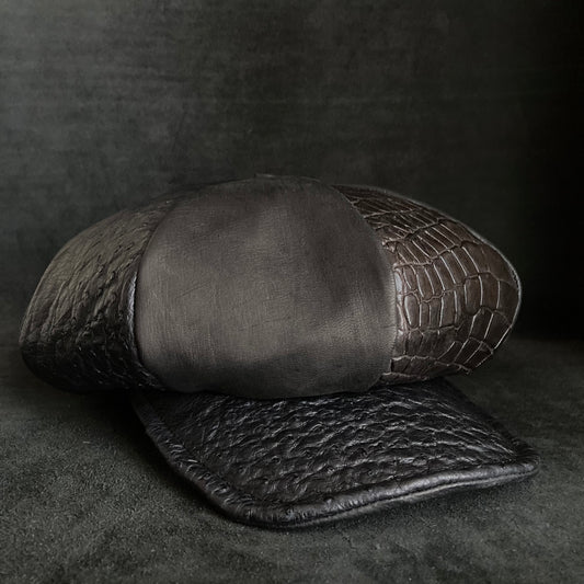 Reserved item (Big volume 8 types of black leather casquette (brim core))