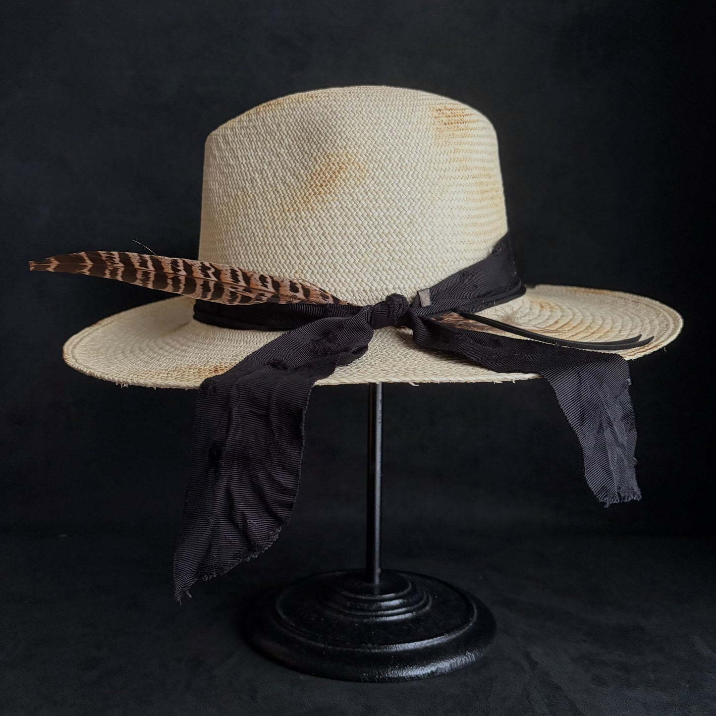 Ember fedora panama hat