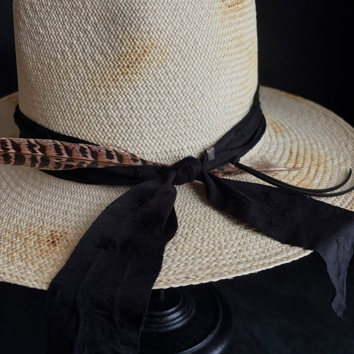 Ember fedora panama hat