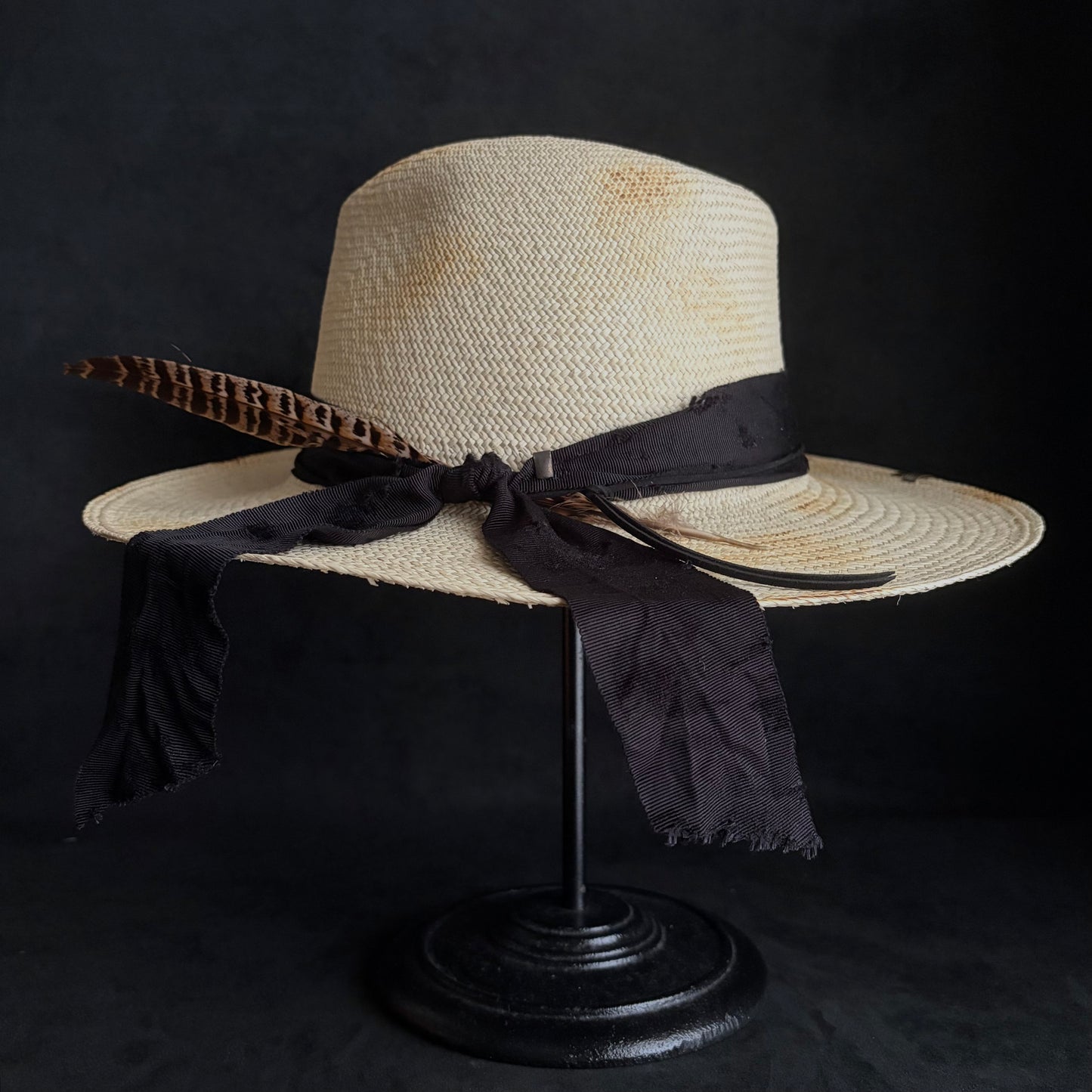 Ember fedora panama hat