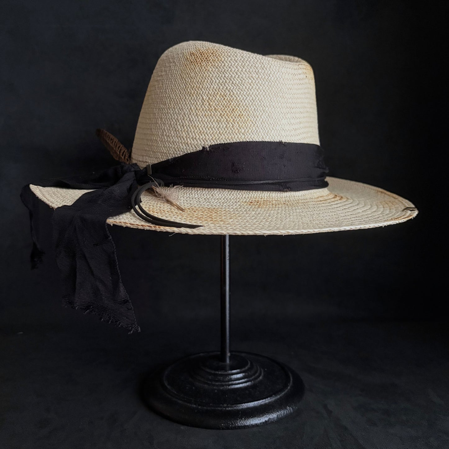 Ember fedora panama hat