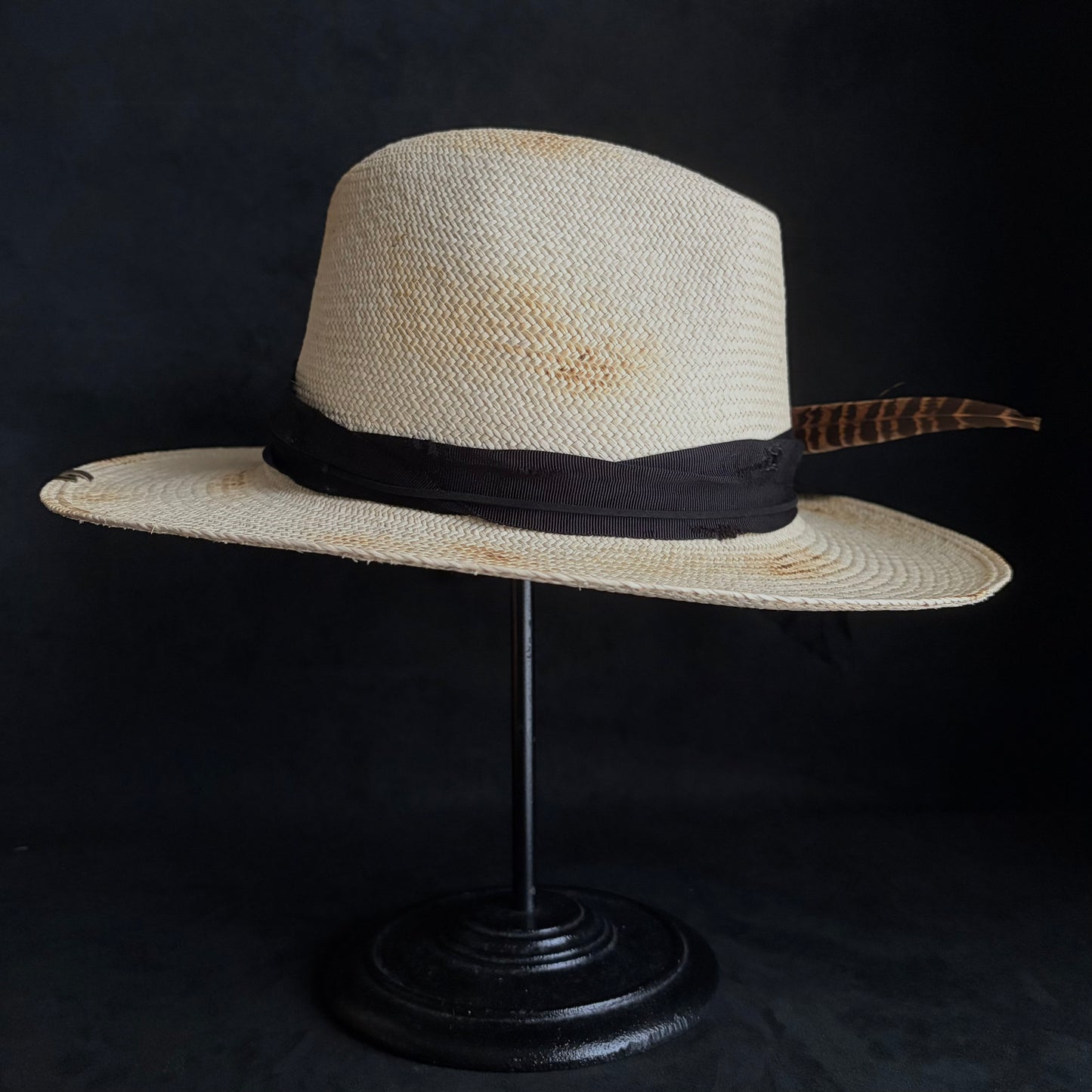Ember fedora panama hat