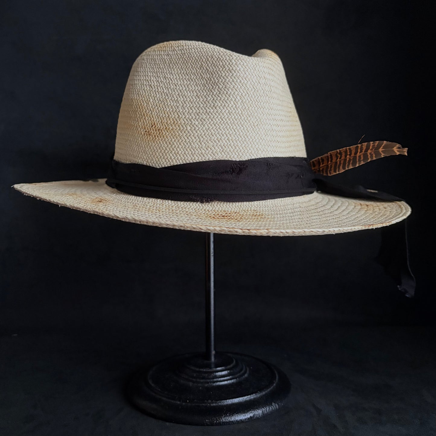 Ember fedora panama hat