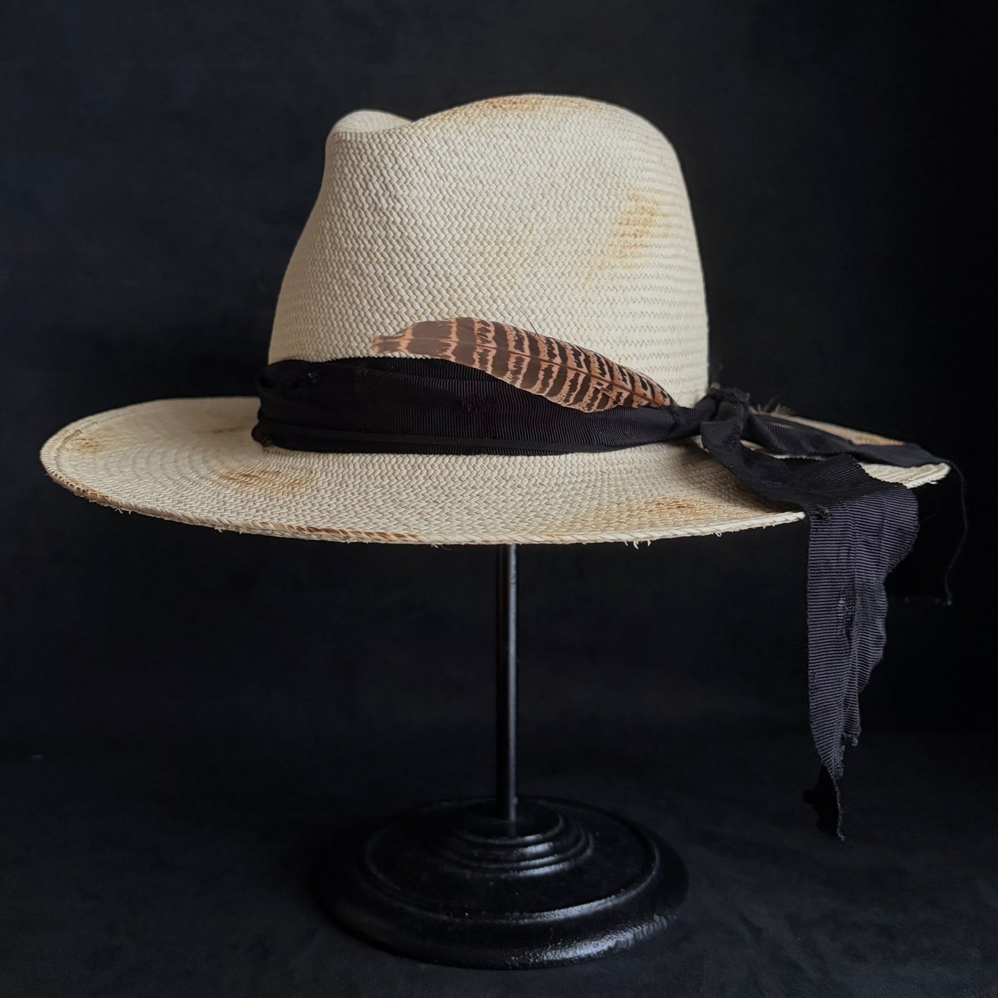 Ember fedora panama hat