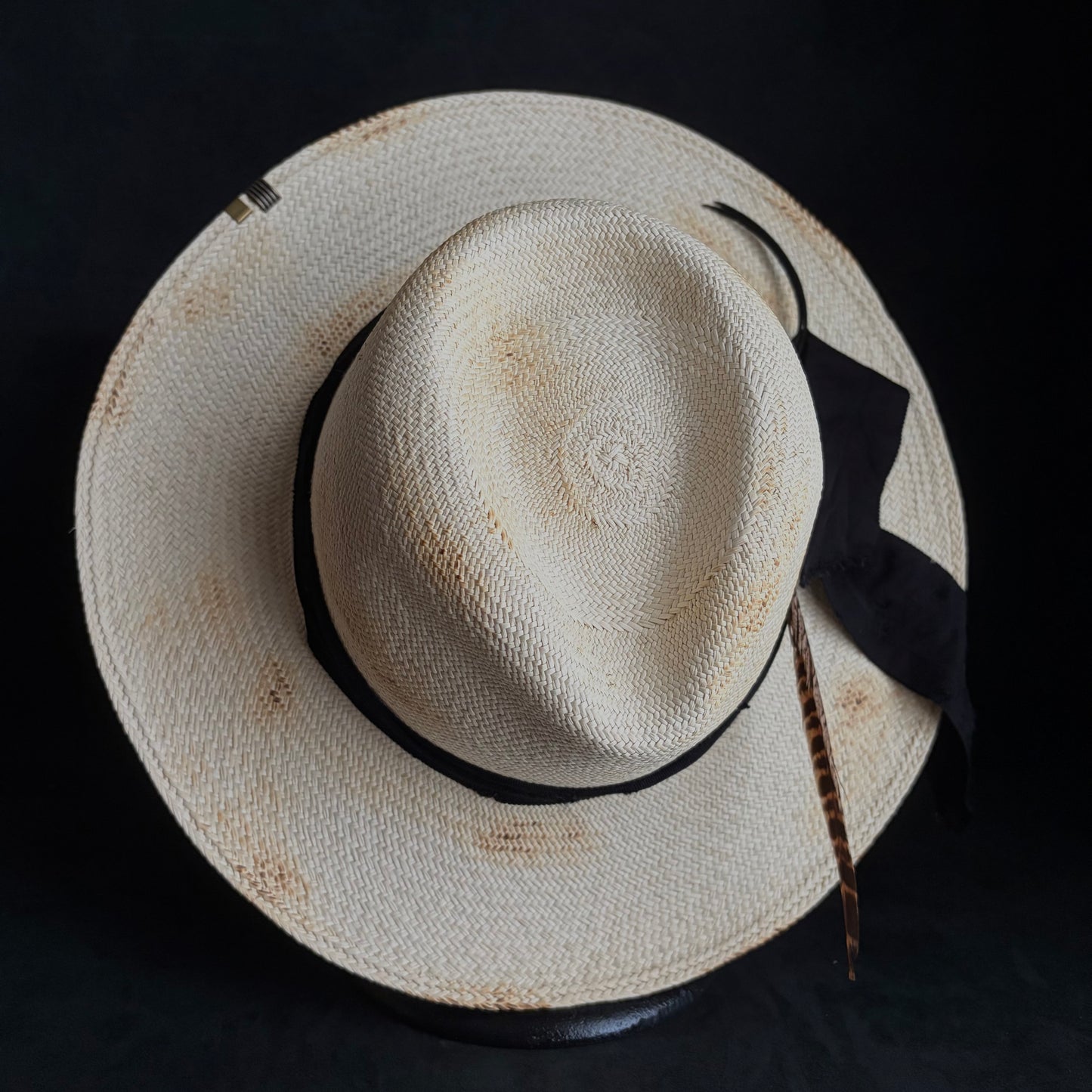 Ember fedora panama hat