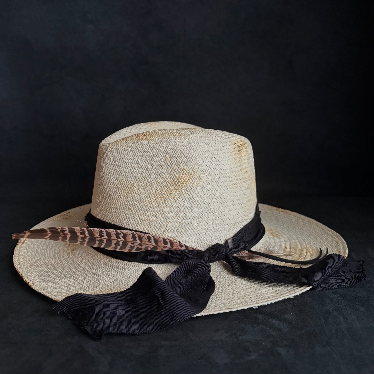 Ember fedora panama hat