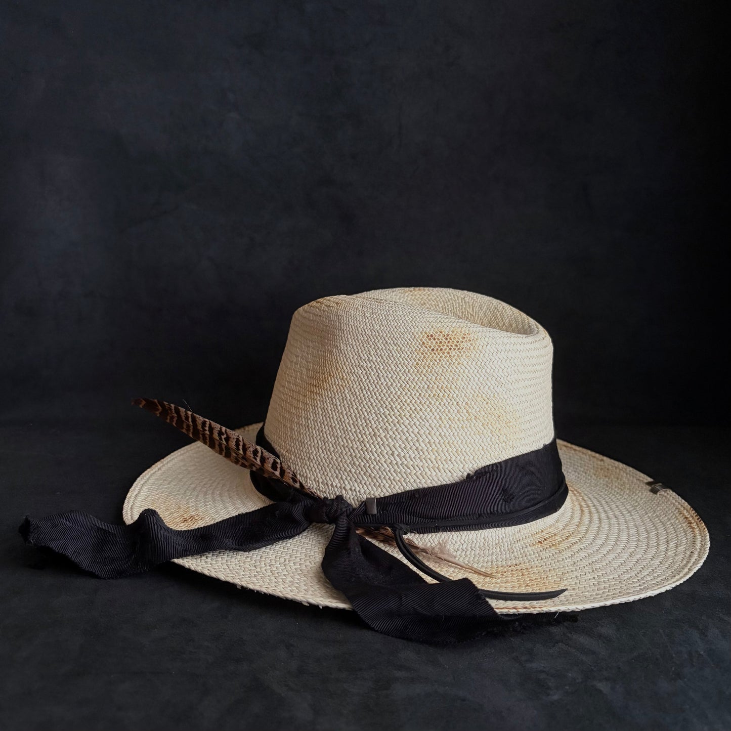 Ember fedora panama hat