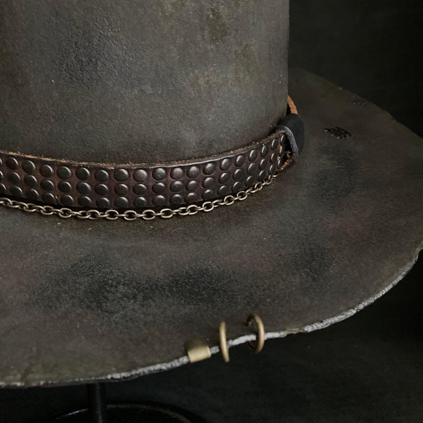 Charcoal rhythm hi-fedora hat