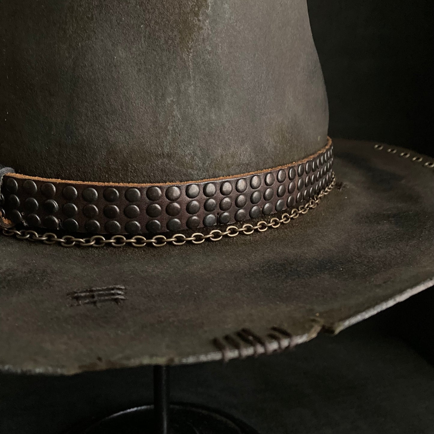 Charcoal rhythm hi-fedora hat