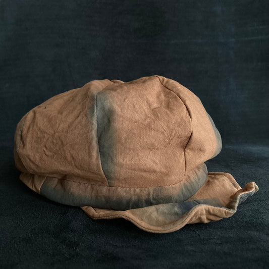 Persimmon dyed cotton casquette