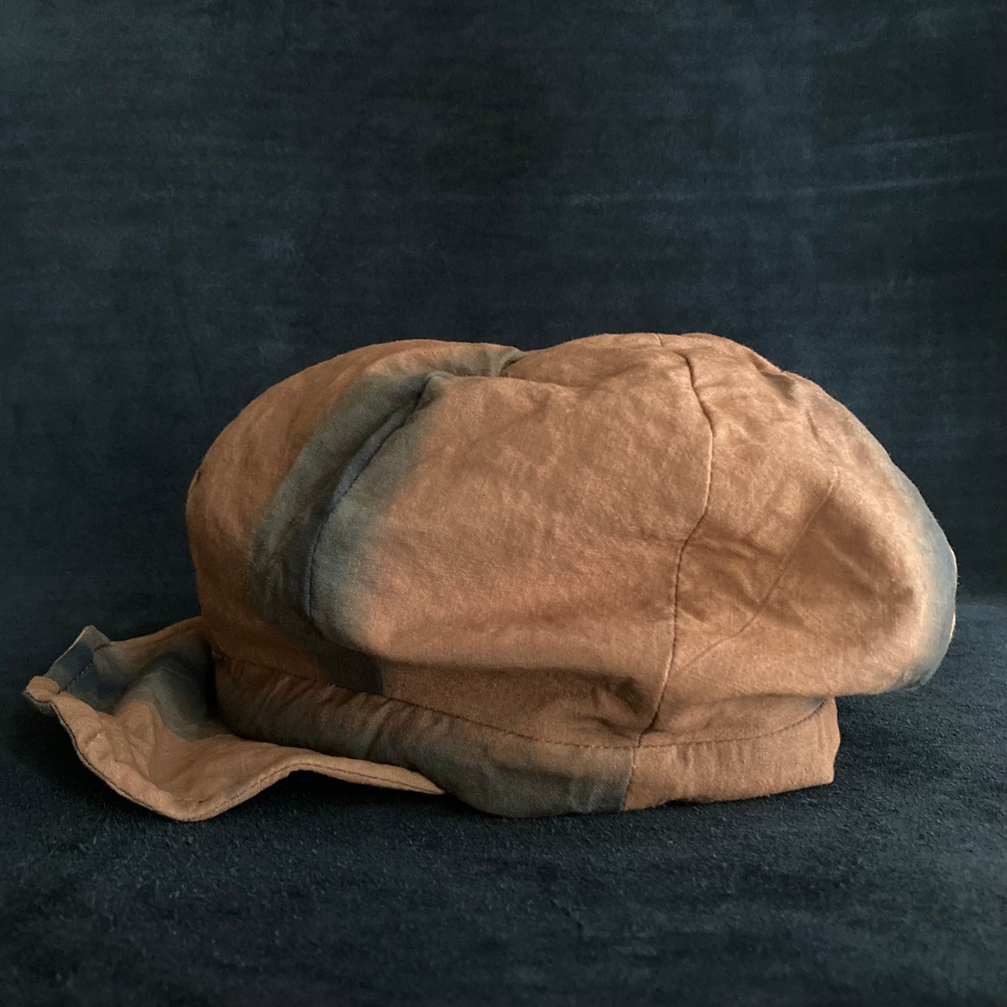 Persimmon dyed cotton casquette