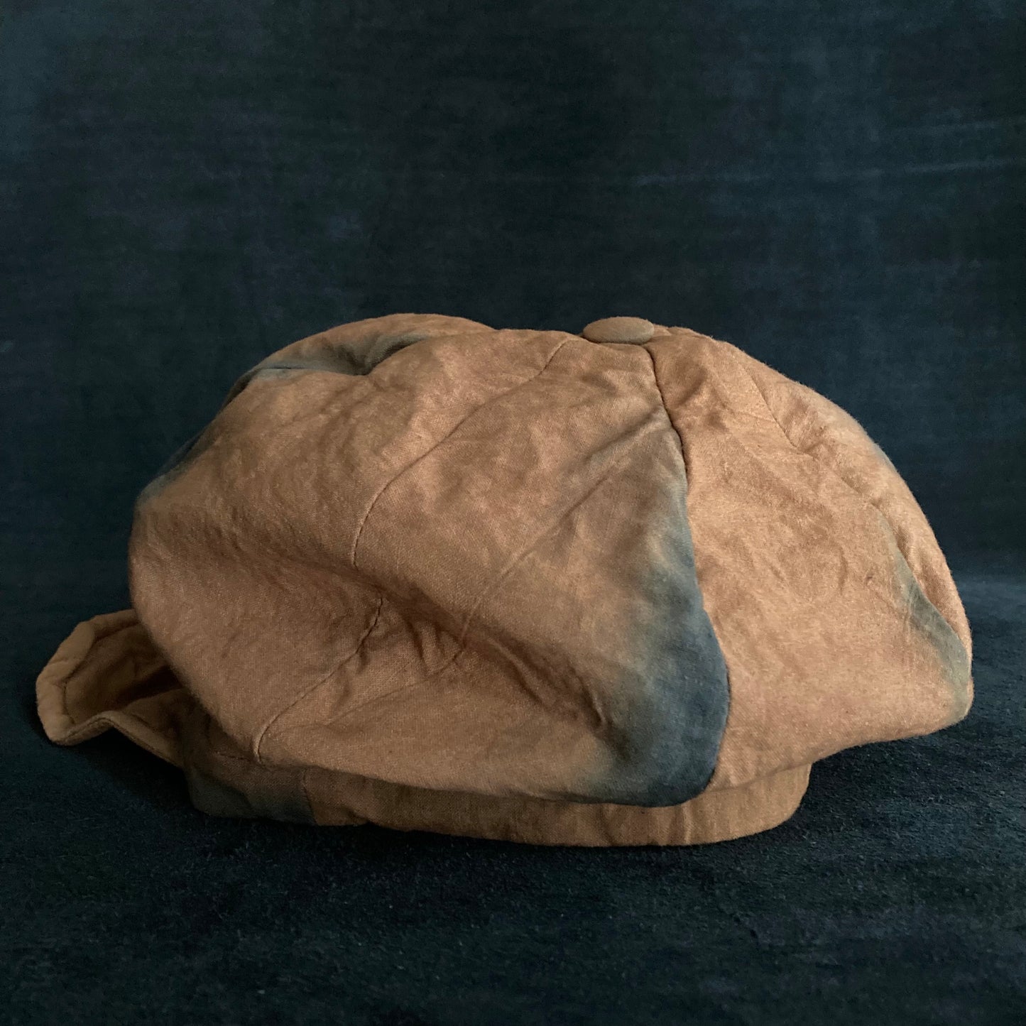 Persimmon dyed cotton casquette