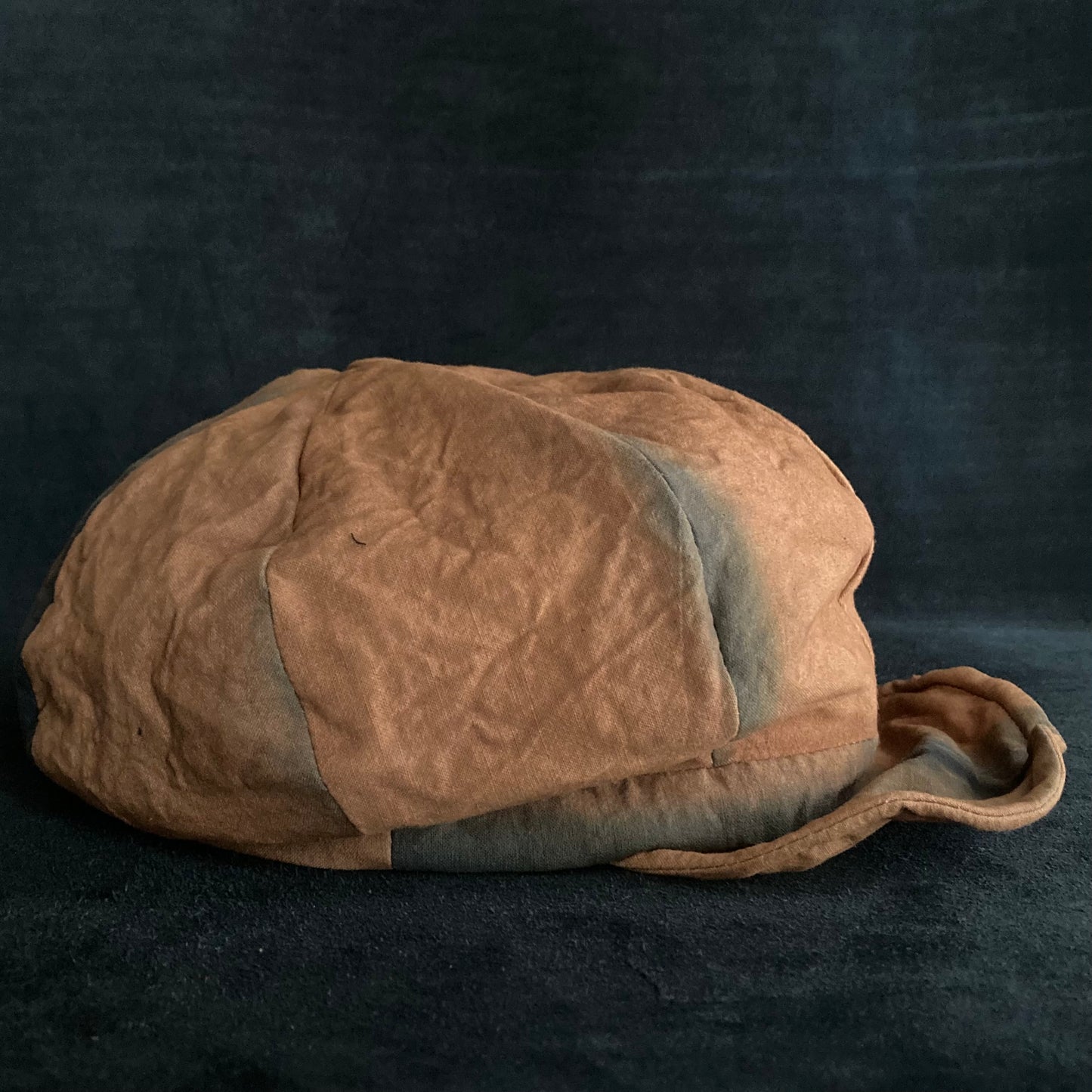 Persimmon dyed cotton casquette