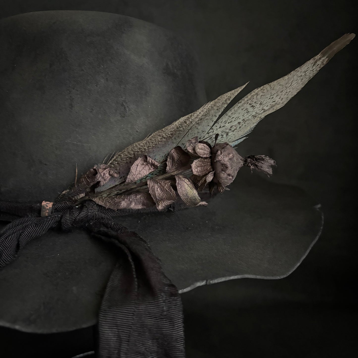 Fade ash burned fedora hat