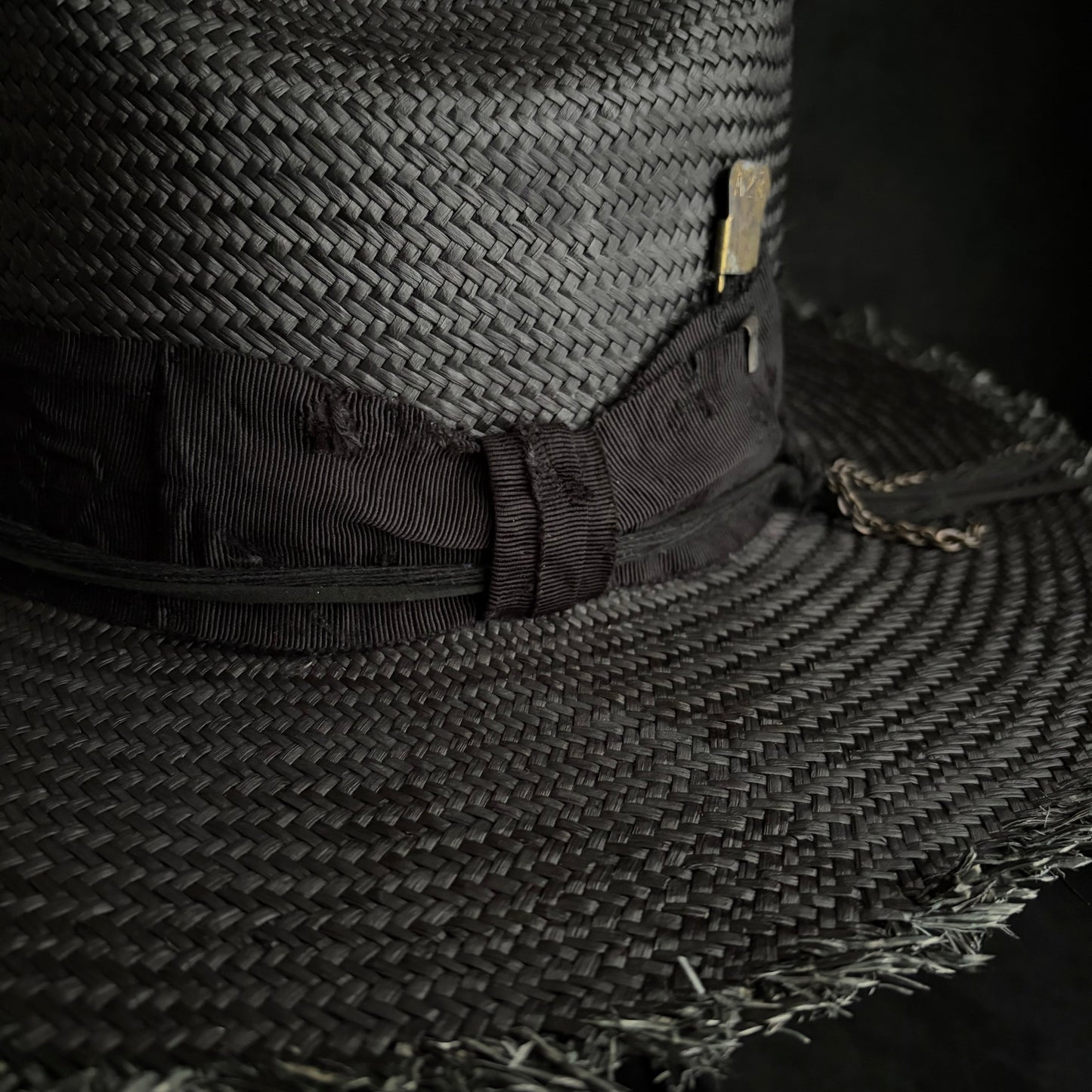 Cellar black western panama hat