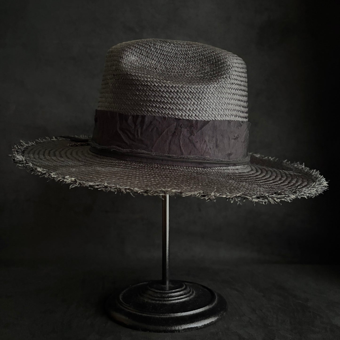 Cellar black western panama hat