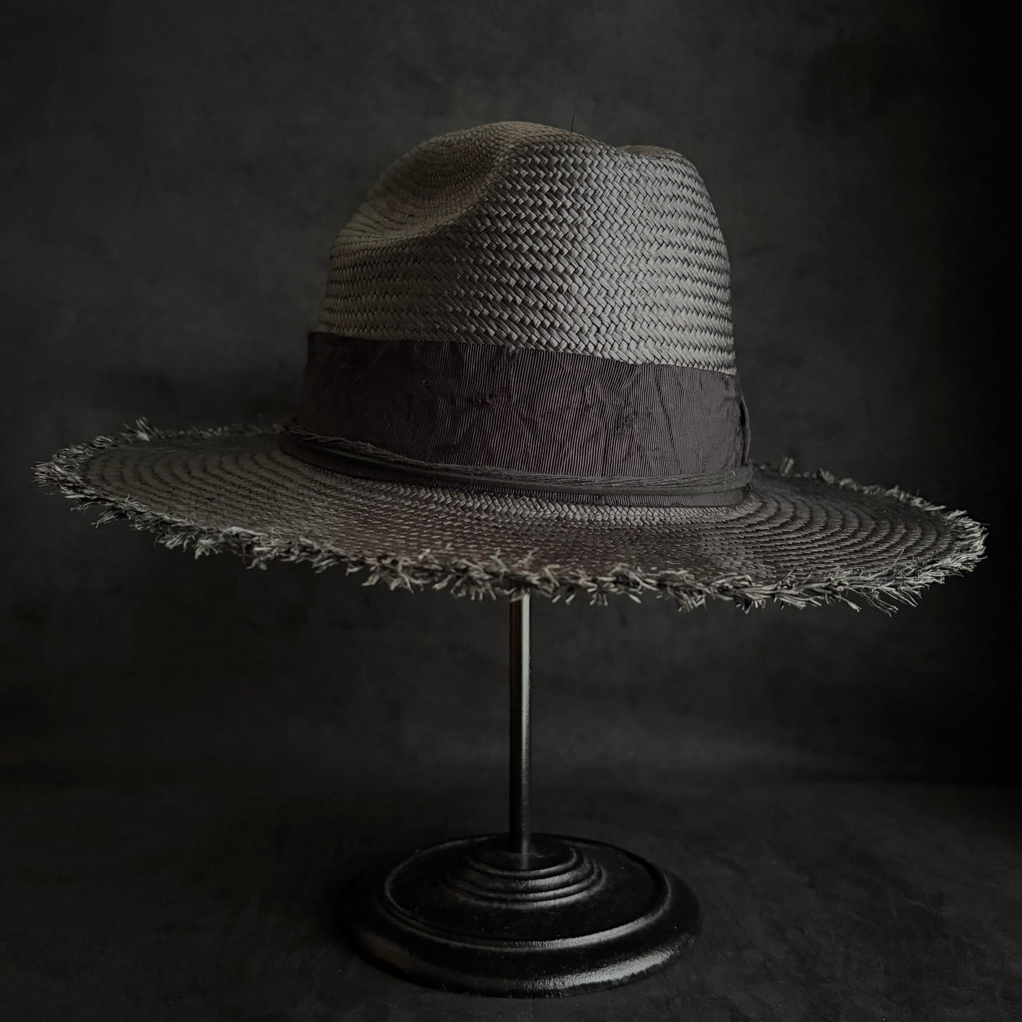 Cellar black western panama hat