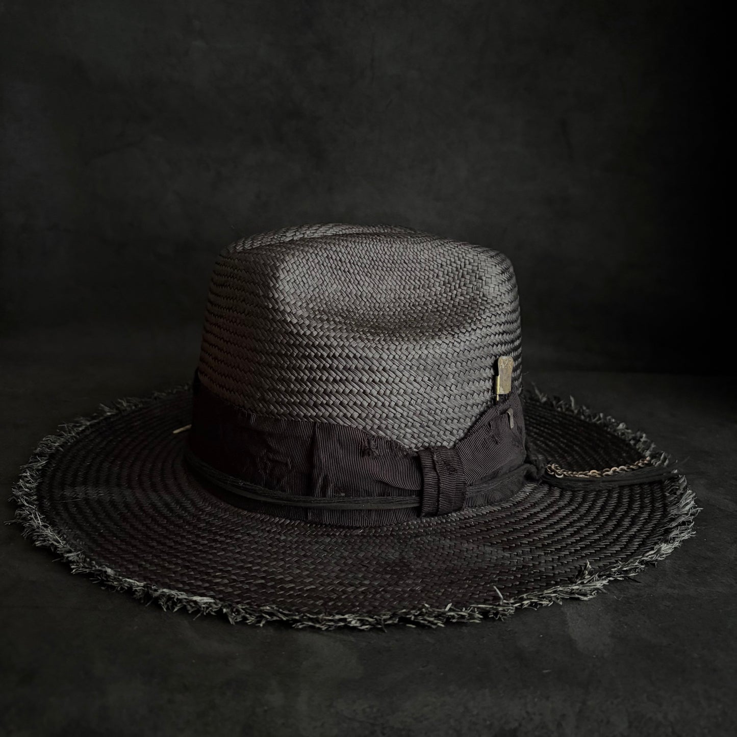 Cellar black western panama hat