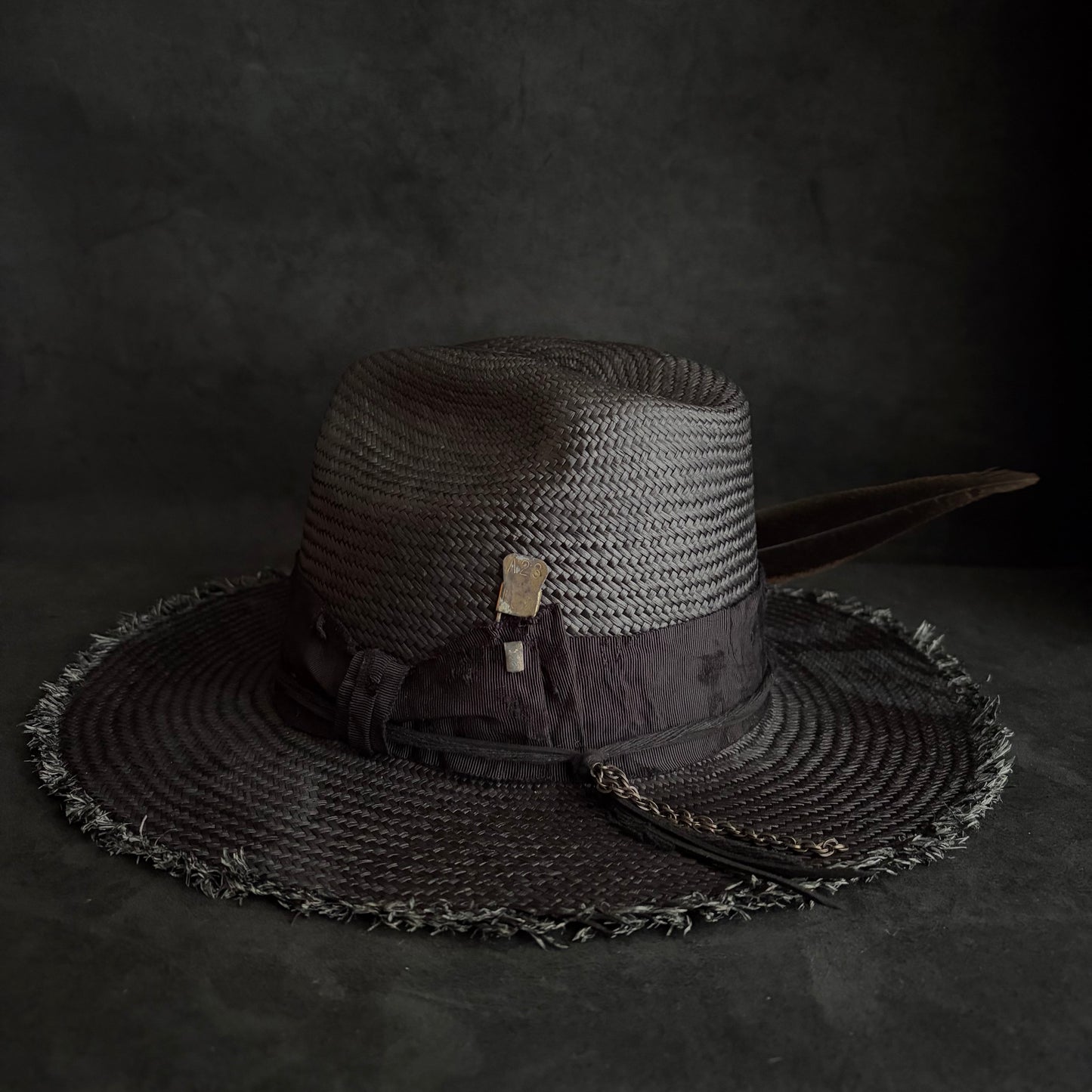 Cellar black western panama hat