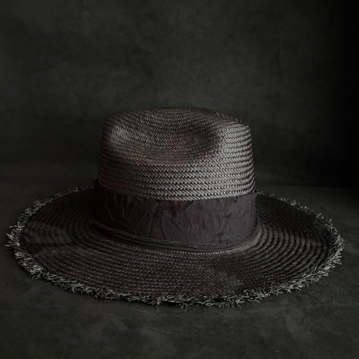 Cellar black western panama hat