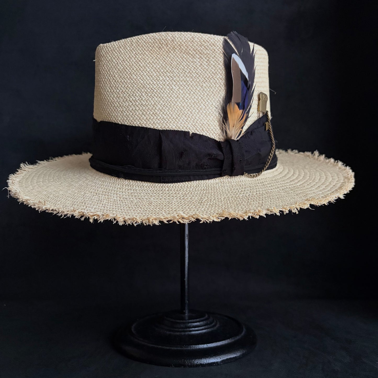 Old history natural panama hat