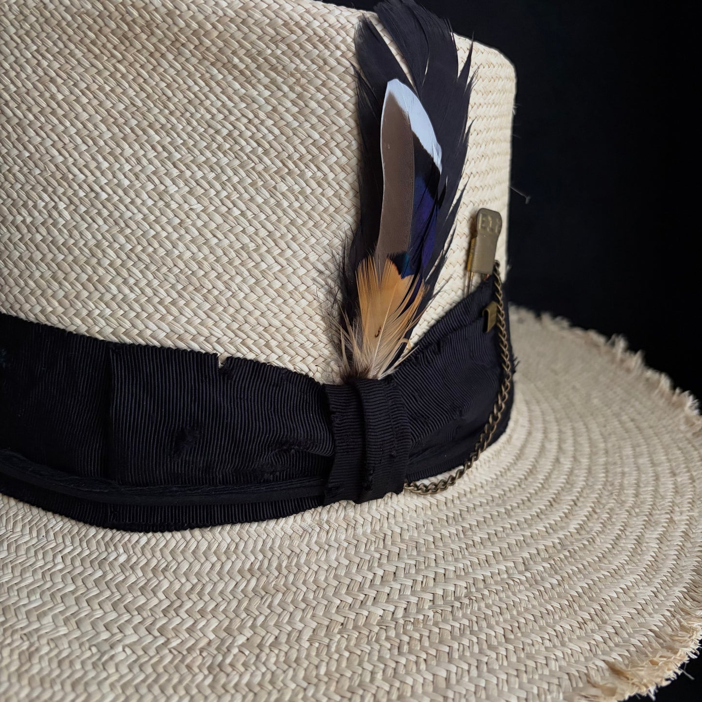Old history natural panama hat