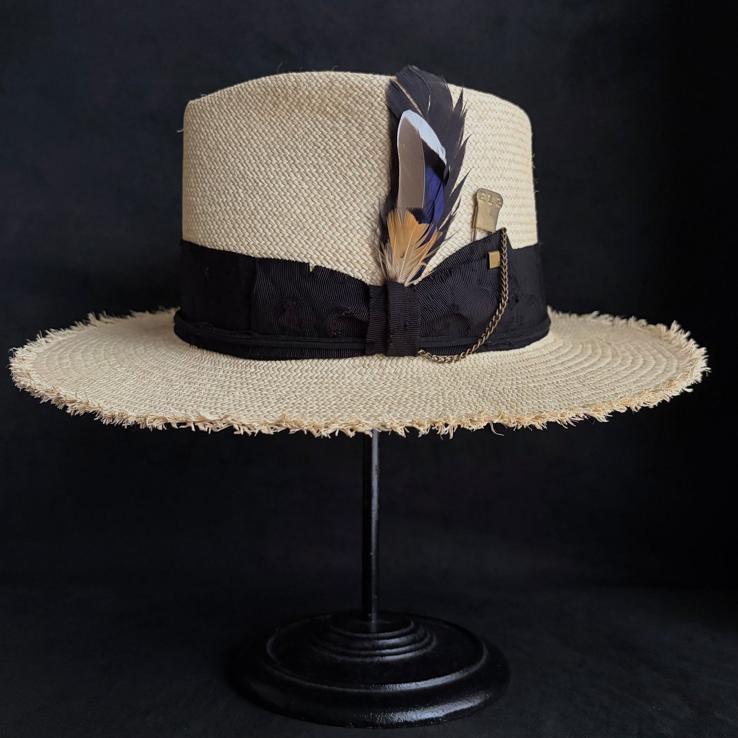 Old history natural panama hat