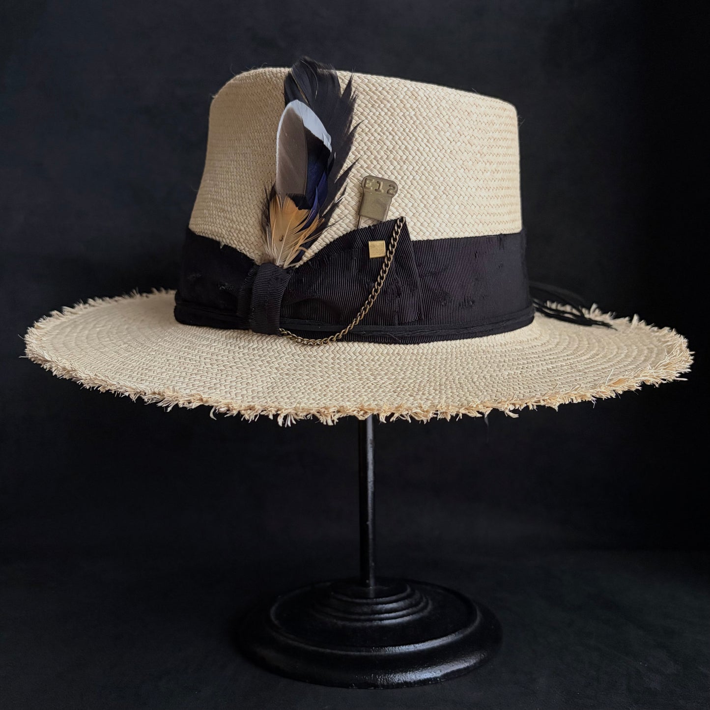 Old history natural panama hat
