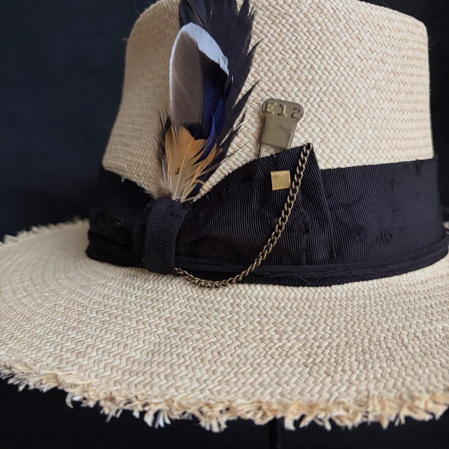 Old history natural panama hat