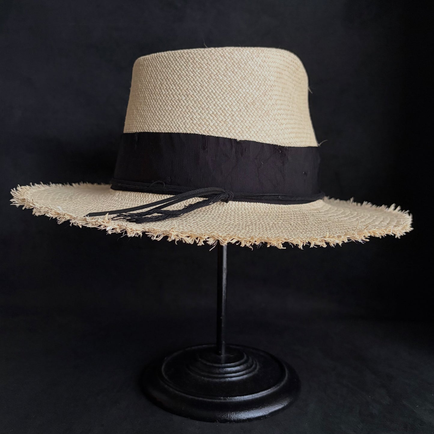 Old history natural panama hat