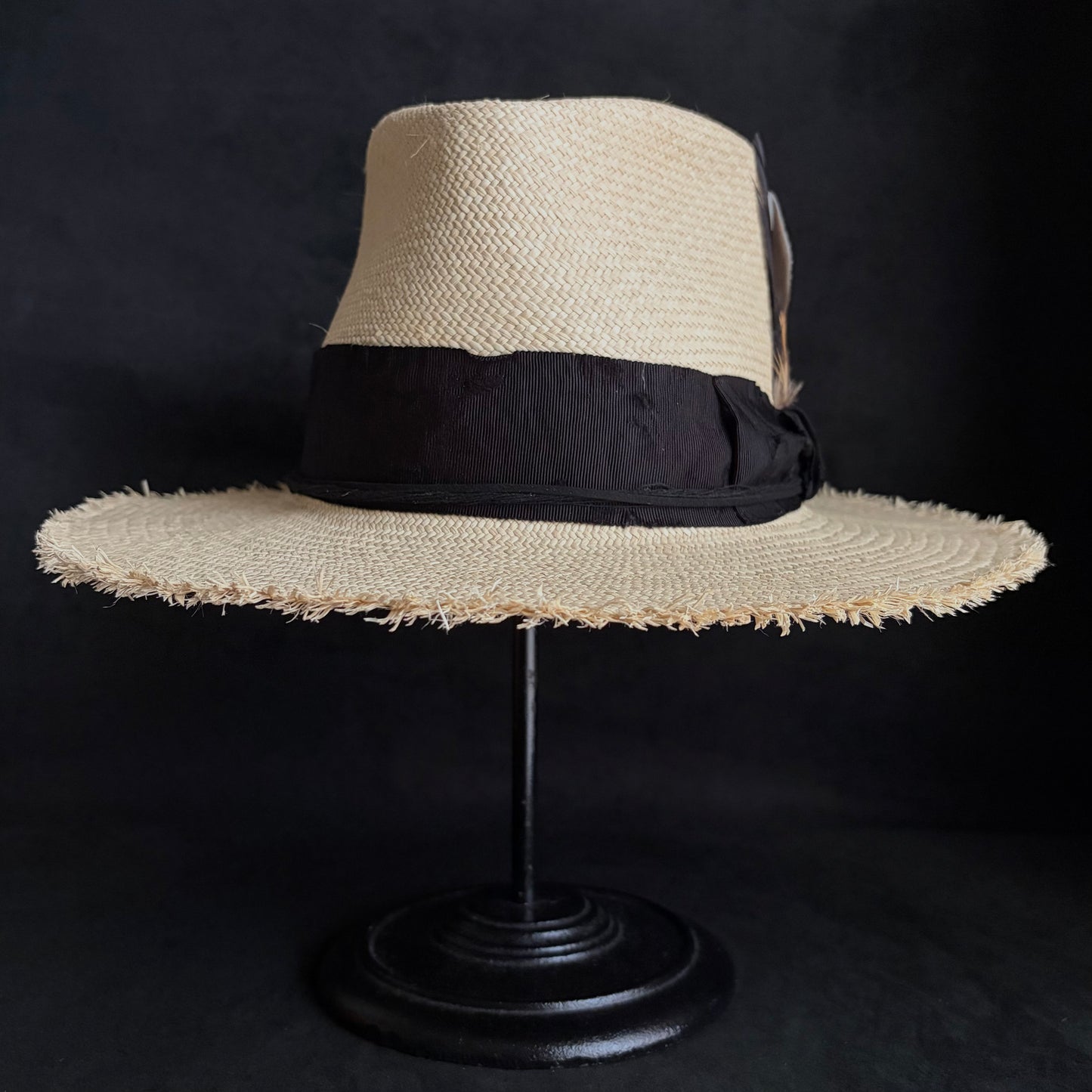 Old history natural panama hat