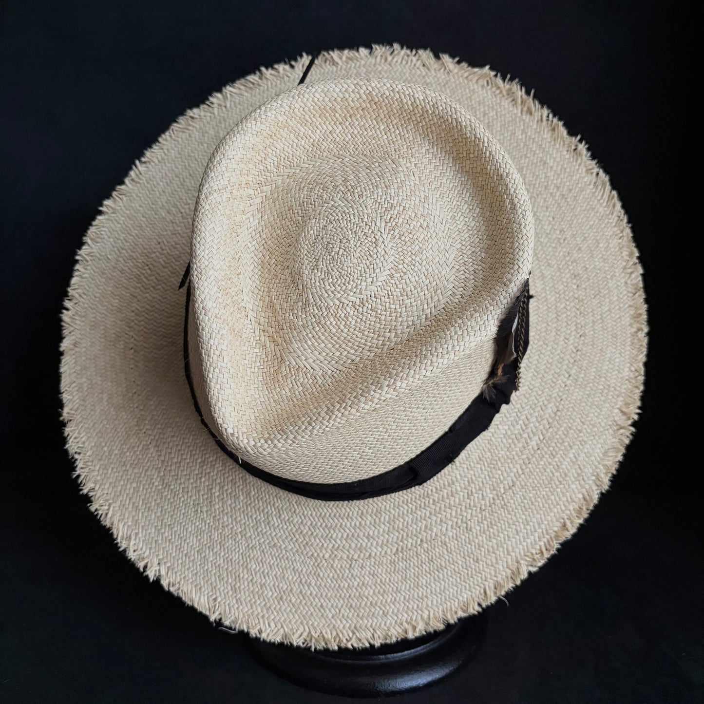 Old history natural panama hat