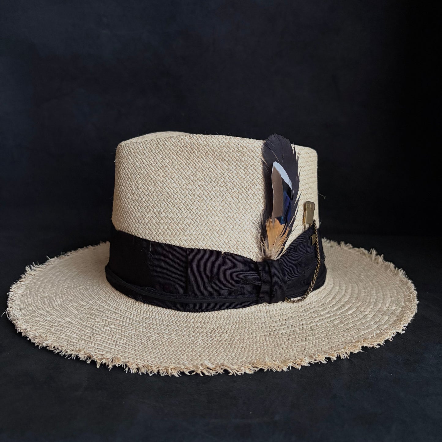 Old history natural panama hat