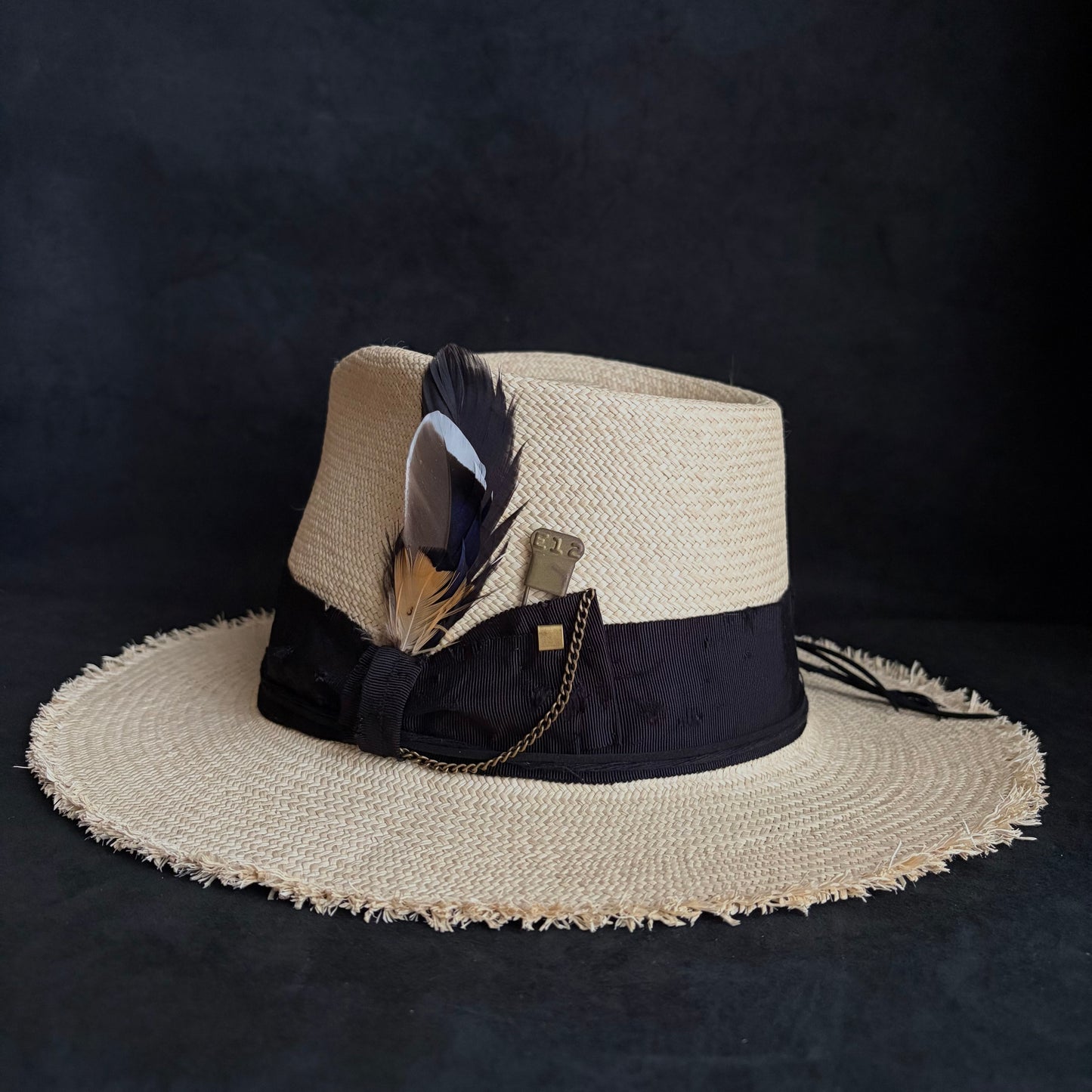Old history natural panama hat