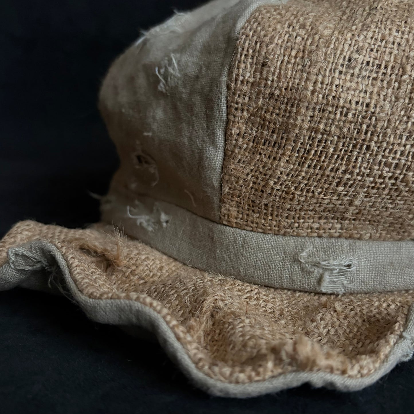 Jute relic linen damage casquette