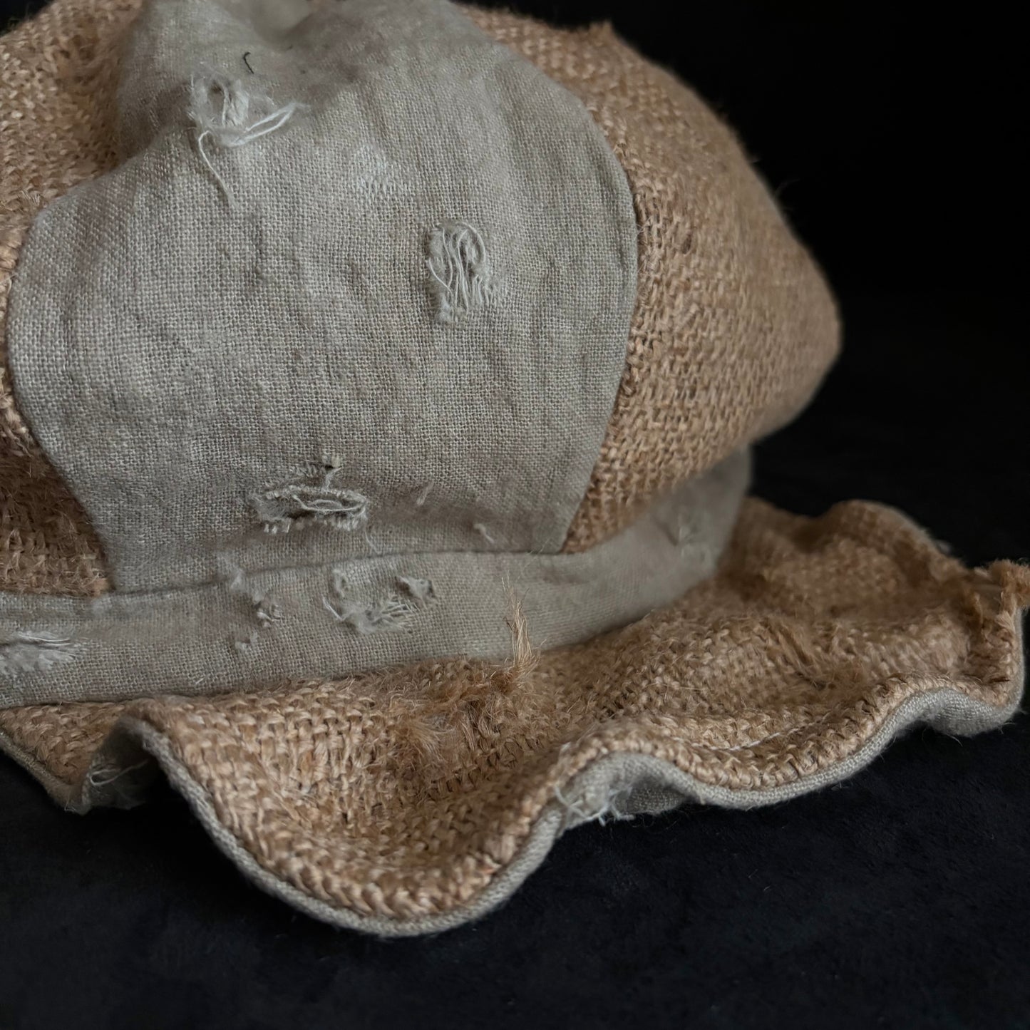 Jute relic linen damage casquette
