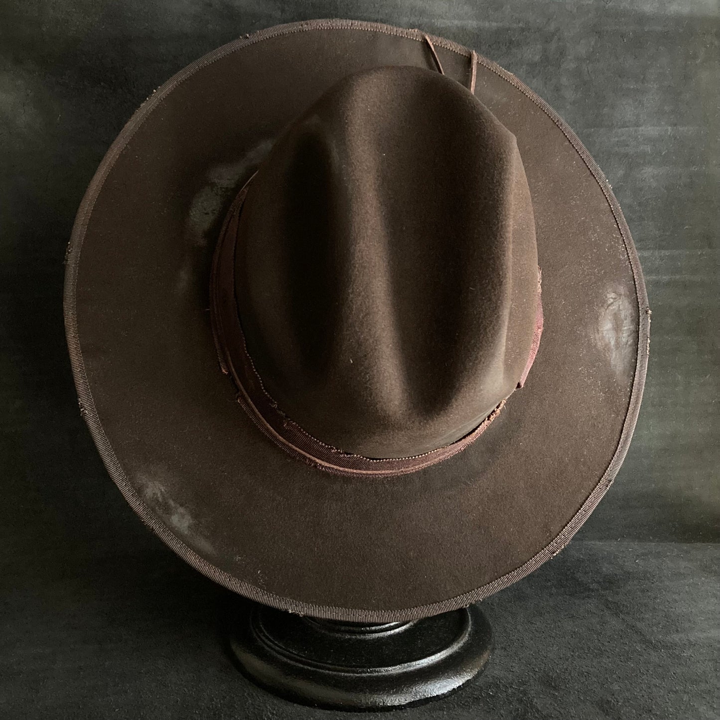 Dark brown beaver western hat