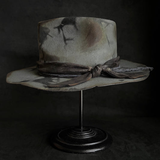 Smoke ash gray fedora hat
