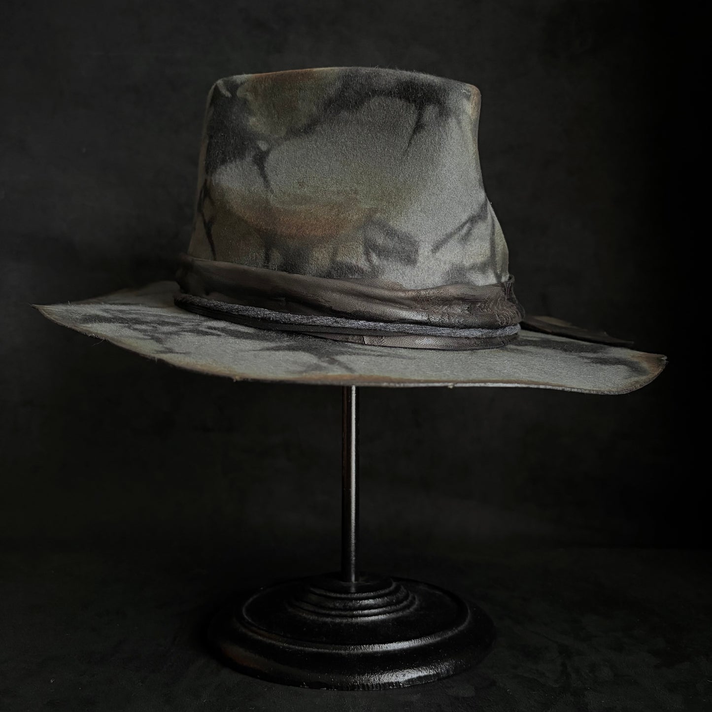 Smoke ash gray fedora hat