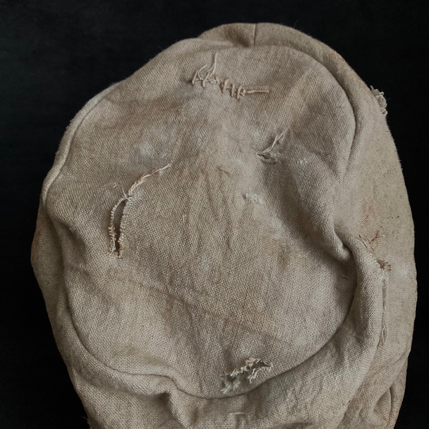 Damage natural ramie martial turn cap