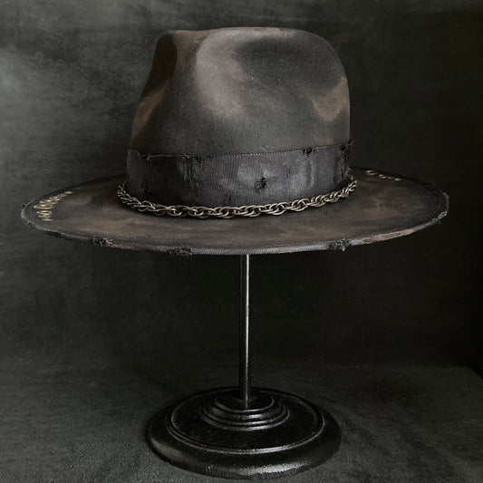 Bad thick chain fedora hat