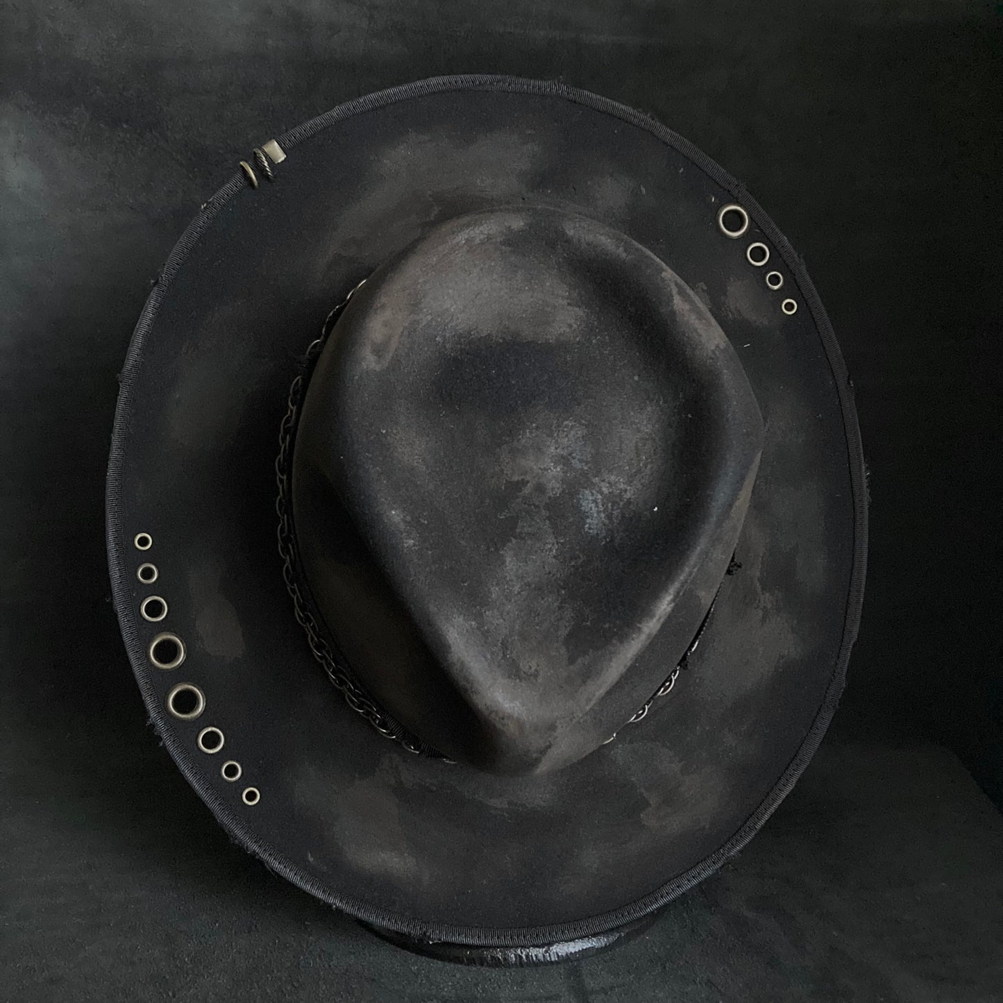 Bad thick chain fedora hat