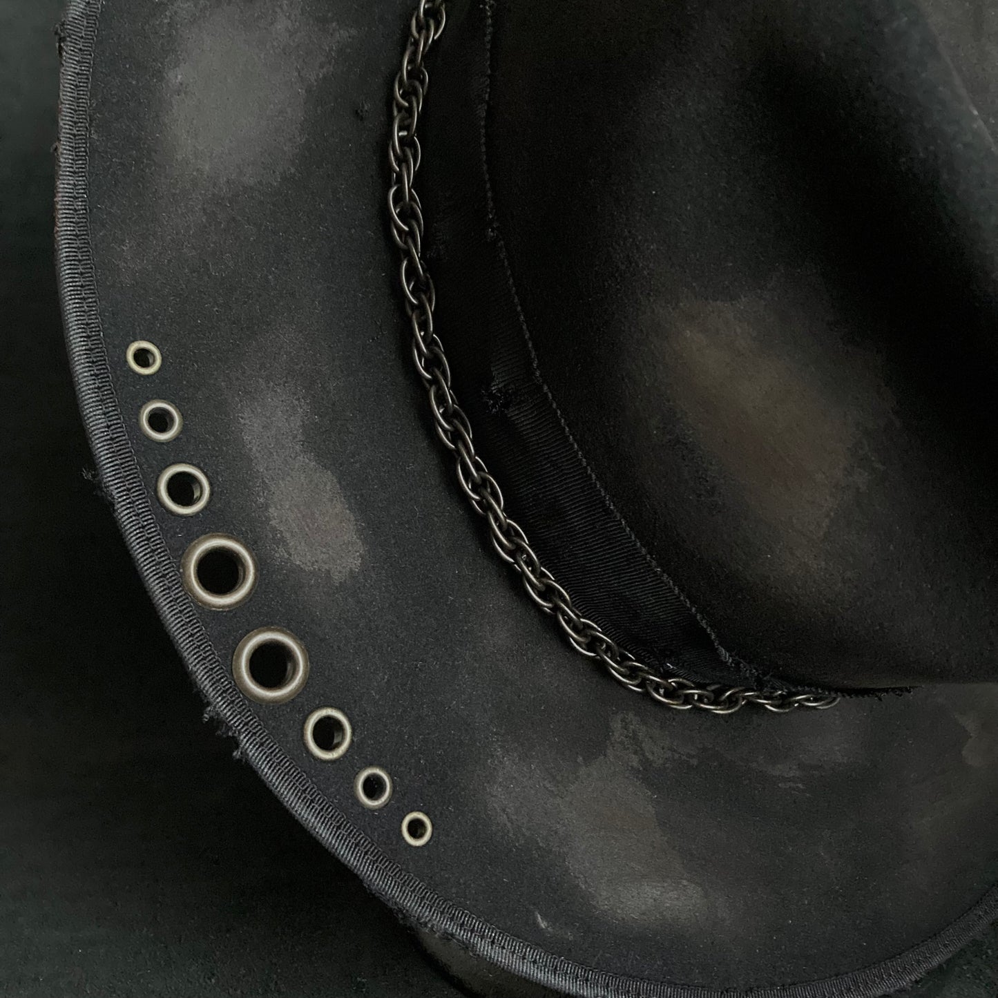 Bad thick chain fedora hat