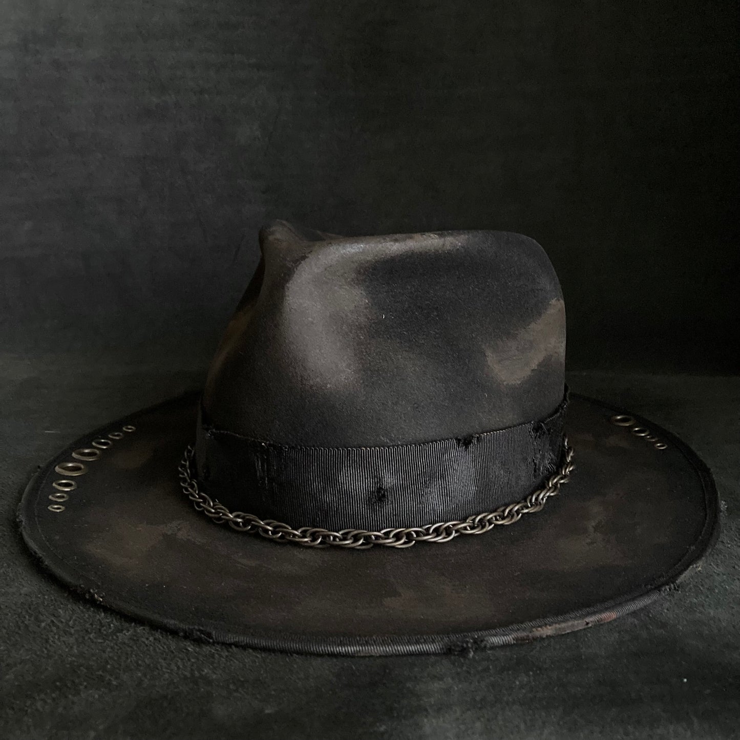 Bad thick chain fedora hat