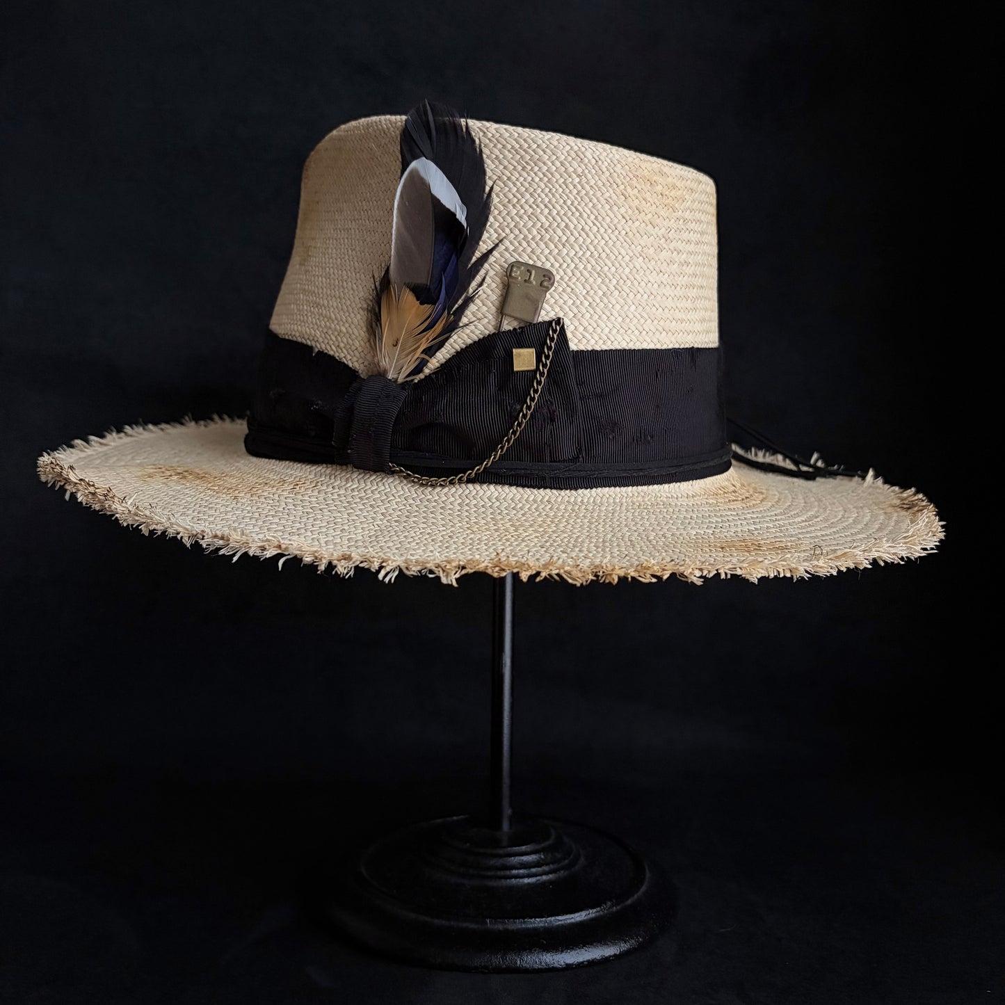 Old history natural panama hat