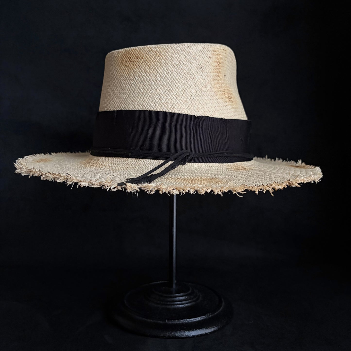 Old history natural panama hat