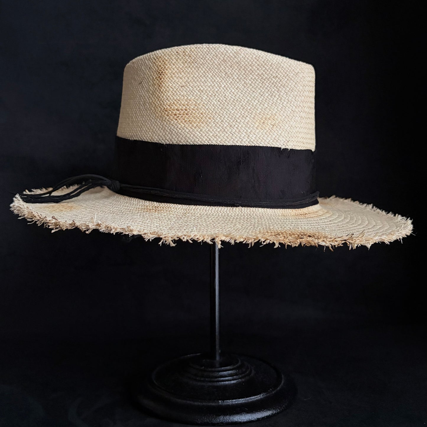 Old history natural panama hat